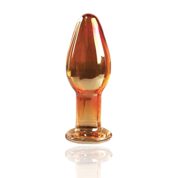 Sexxify Glass Plug, Yellow - 9.2 cm
