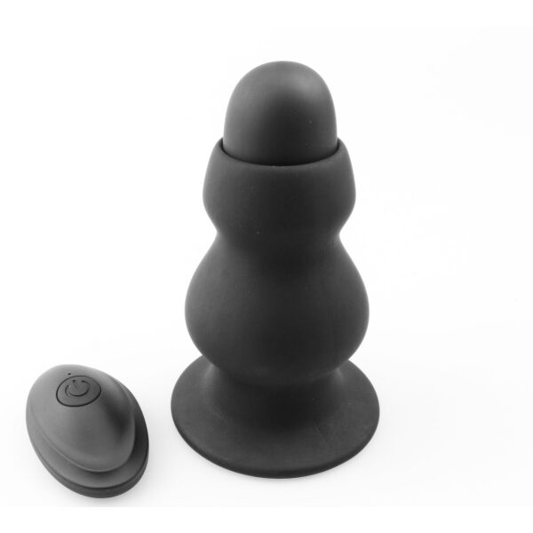 Anal Plug Lewis, 10 Vibe Modes, Remote Control, Silicone, USB Rechargeable - Black