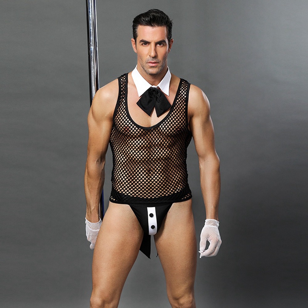 Sexy Butler Costume 5 Pieces - S/L