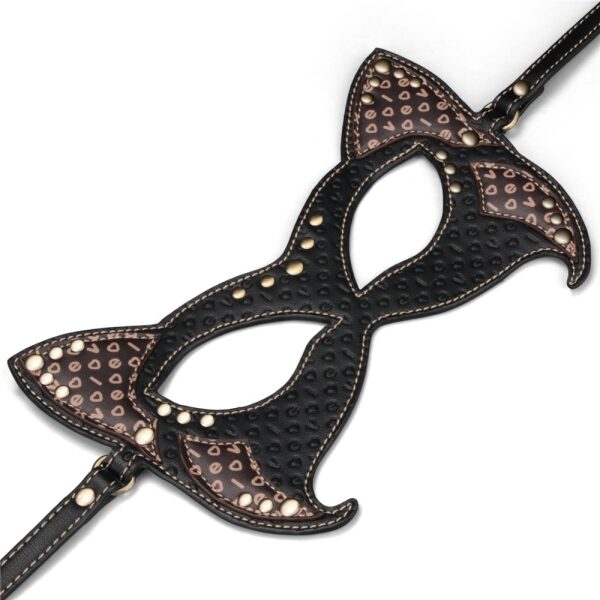 Rebellion Reign Cat Mask - Black / Brown