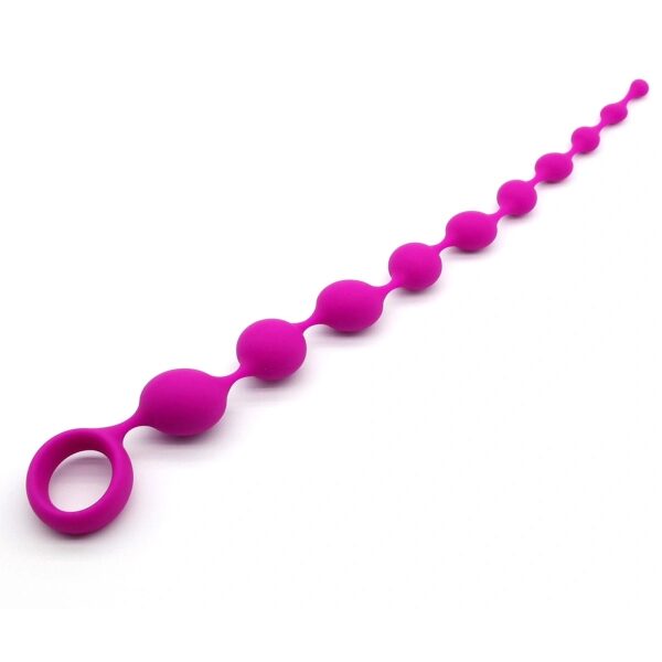 Fantasy Anal Beads, Silicone, Pink, 35.5 cm