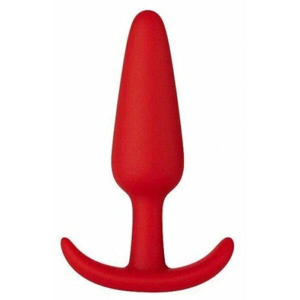 Anal Plug Thiago Buttplug Medium, Silicone, Red, 10 cm