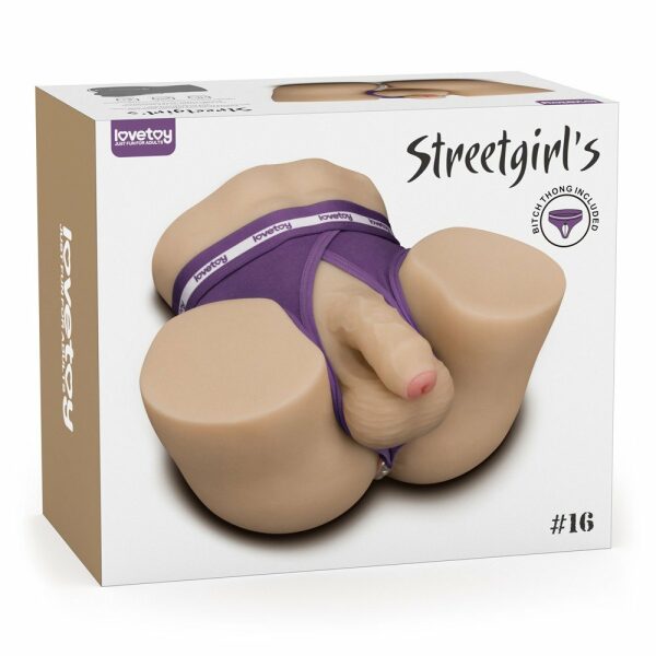 Streetgirl's 16 Real Feel Bendable Dildo & Anus
