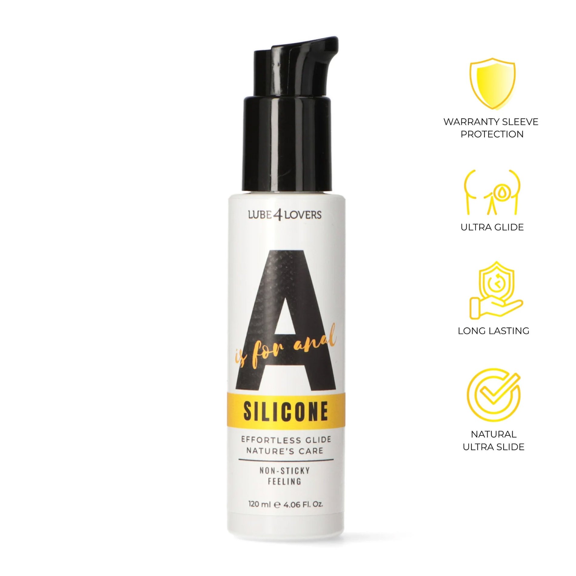 Silicone based Lubricant, A is for Anal, 120 ml