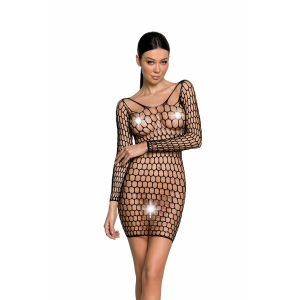 Fishnet Sexy Mini Dress-BS093-Assorted Colors