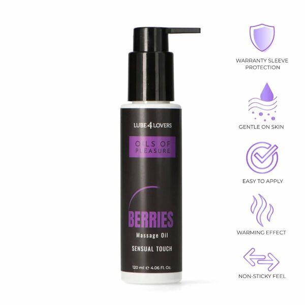 Oil of Pleasure, Berries Hot Massage Oil, 120 ml