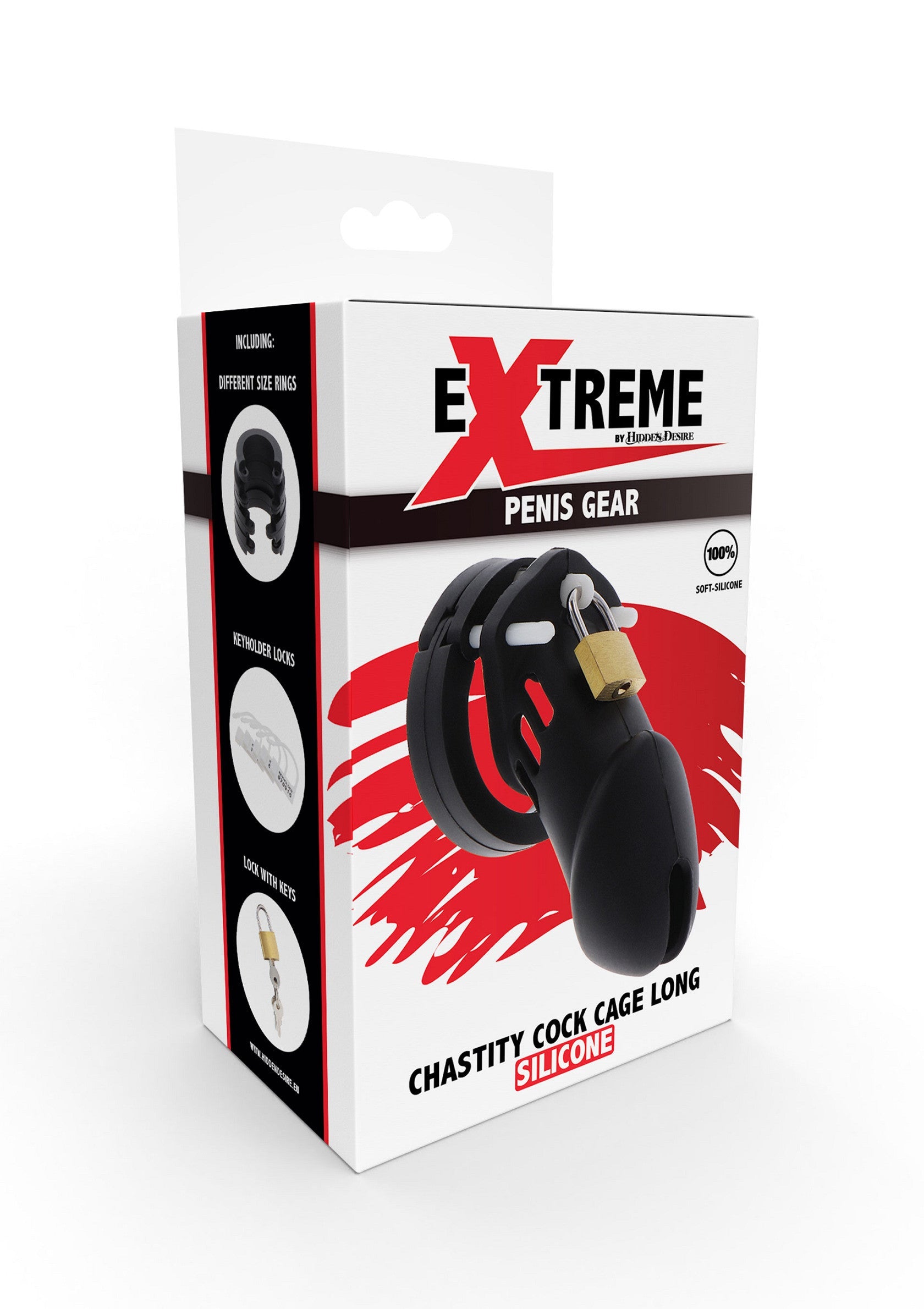 Chastity Cock Cage Silicone - Large - Image 3