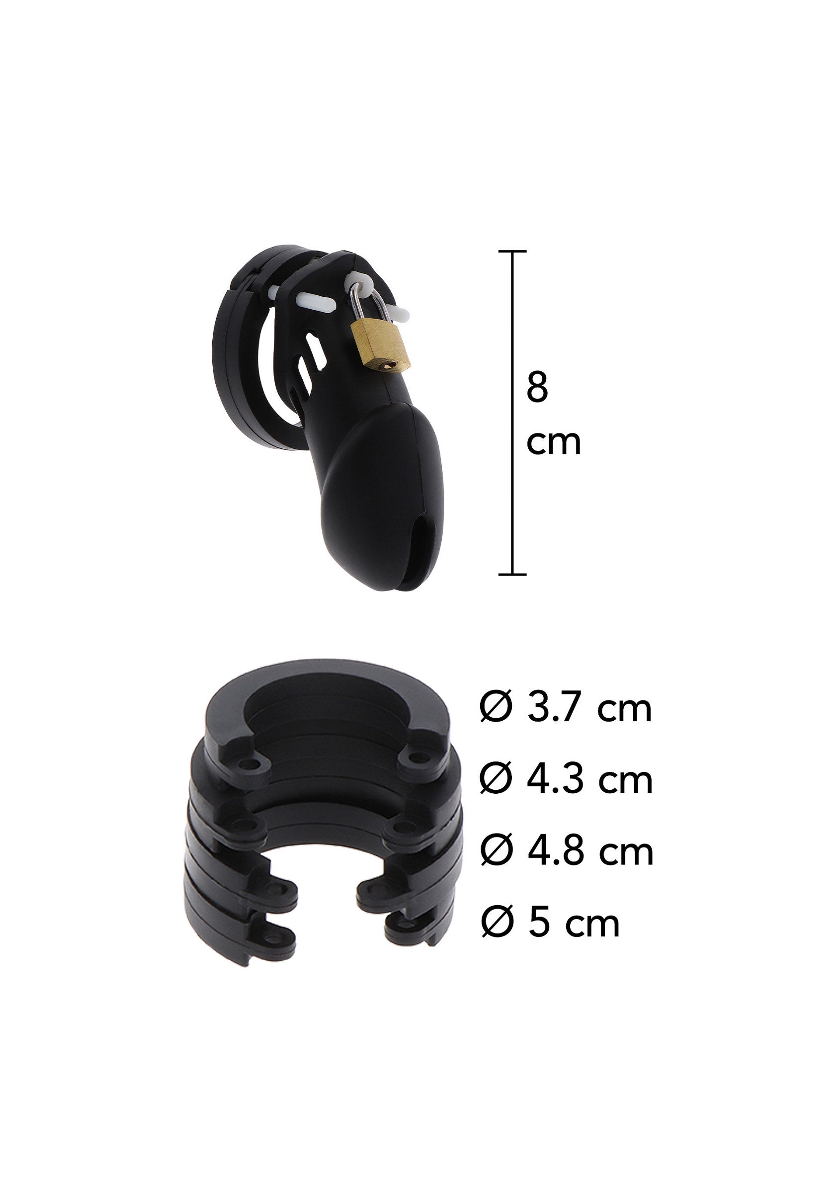 Chastity Cock Cage Silicone - Large - Image 4