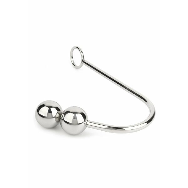Stainless Steel Anal Hook Double Balls 40+40 mm