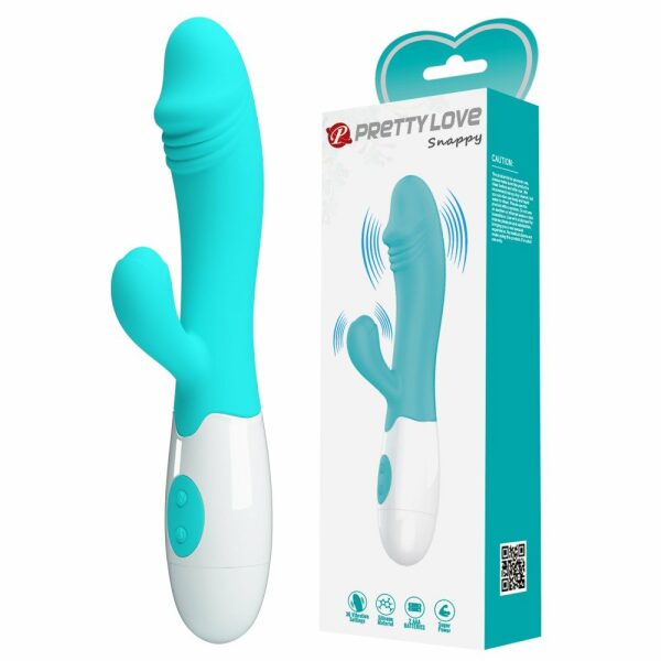 Pretty Love - Snappy - G-spot - Rabbit Silicone Vibrator - Green