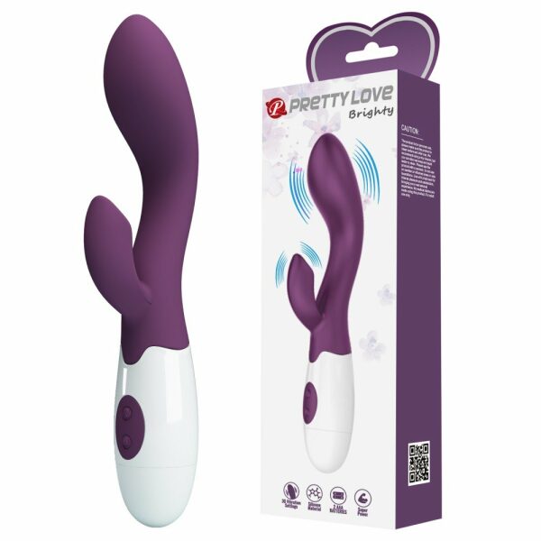 Pretty Love - Brighty G- Spot Rabbit Silicone Vibrator-Purple II