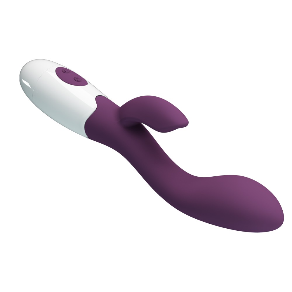 Pretty Love - Brighty G- Spot Rabbit Silicone Vibrator-Purple II - Image 6