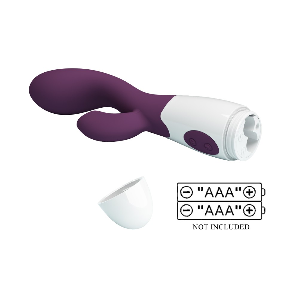 Pretty Love - Brighty G- Spot Rabbit Silicone Vibrator-Purple II - Image 3