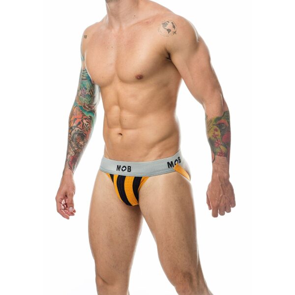 MOB Stripe Classic Jock Strap - Orange