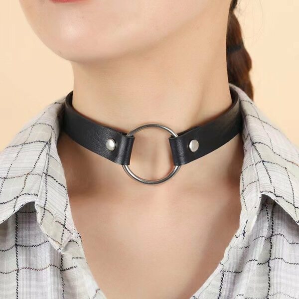 Eco Leather Choker Heart