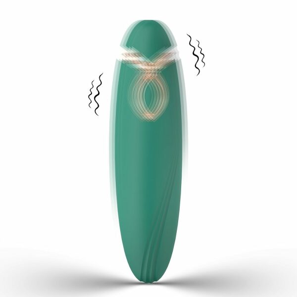 Clint Stimulator, 9 Vibration Modes, Silicone, USB Rechargeable, 11,2 cm - Green