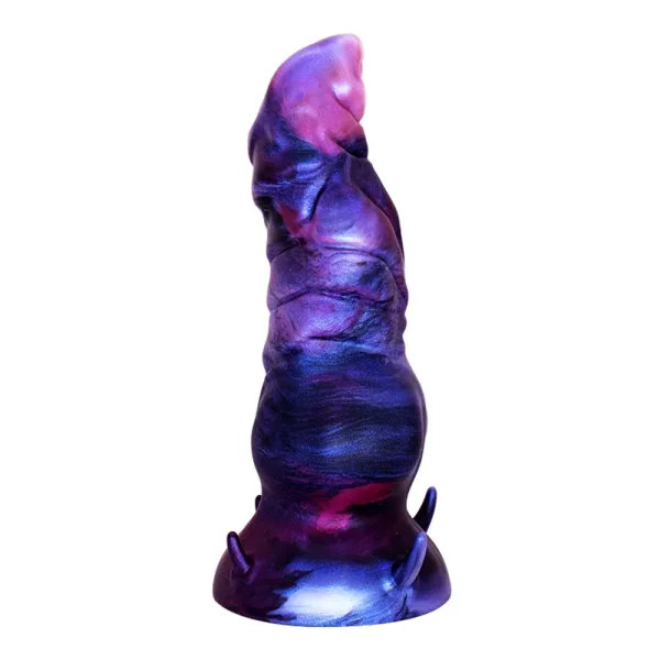 Fantasy Dildo No. 51 with Suction Cup, Liquid Silicone, Purple, 19.5 cm