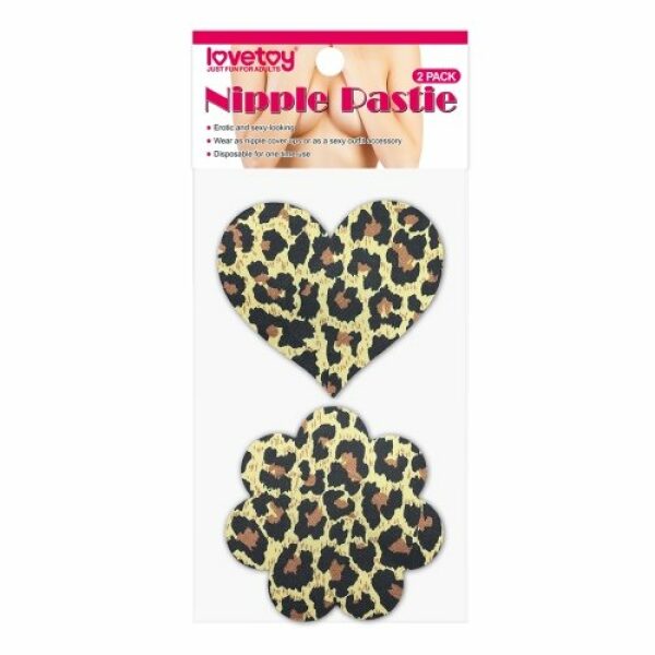 2 Pack Nipple Pasties - Leopard