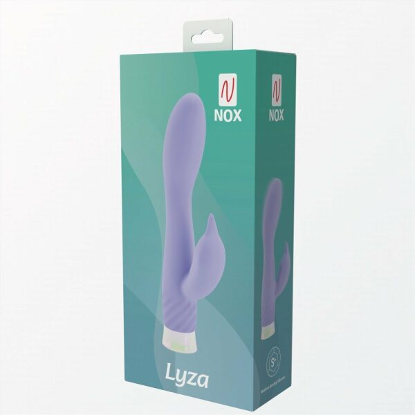 NOX Lyza, Rechargeable, Rabbit G-Spot Silicone Vibrator - Purple