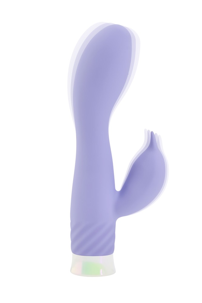NOX Lyza, Rechargeable, Rabbit G-Spot Silicone Vibrator - Purple - Image 3