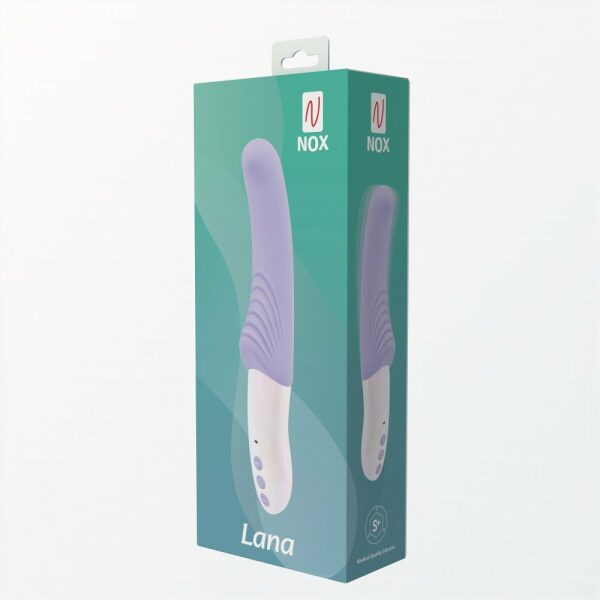 NOX Lana, Rechargeable, G-Spot & Clitoris Silicone Vibrator - Purple