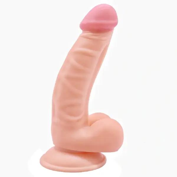 No. 17 Realistic Dildo, Premium PVC, Flesh, 19.8 cm