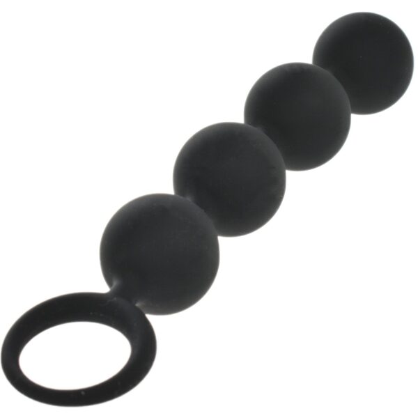 Lovely Anal Beads, Silicone, Black, 15 cm