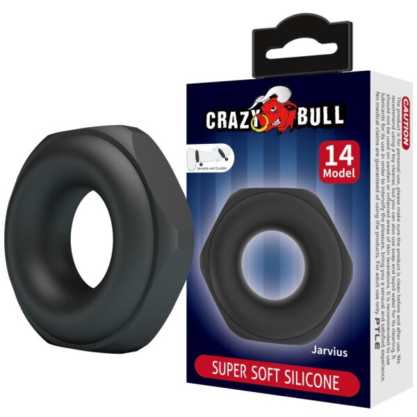 Crazy Bull Jarvius Super Soft Silicone Penis Ring