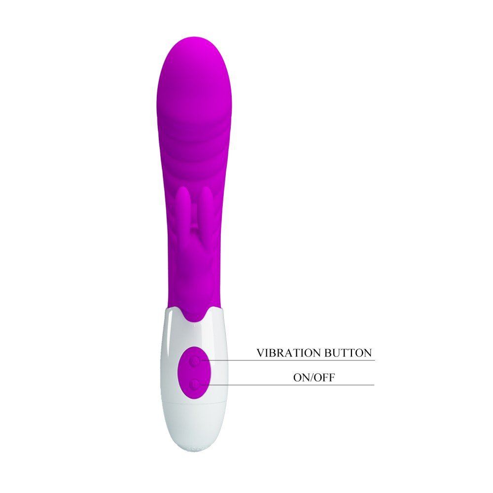 Pretty Love - Naugthy Bunny, Clitoris Stimulant, G-spot, Rabbit Vibrator-Purple 1 - Image 2