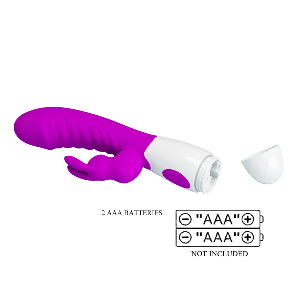 Pretty Love - Naugthy Bunny, Clitoris Stimulant, G-spot, Rabbit Vibrator-Purple 1 - Image 3