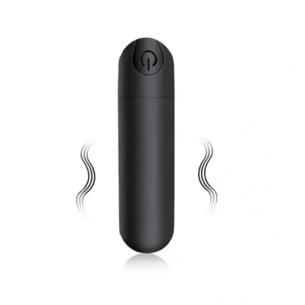 VibeX Mini Bullet, 10 Vibration Modes, ABS, USB, Black, 7.5 cm