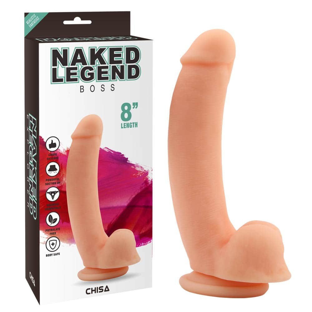 Boss – Pure Naturally Liquid Silicone Dildo – Flesh