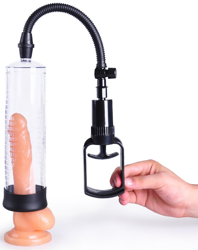 Begginner Penis Enlargement Pump With Lever And 3 Silicone Sleeves - Image 4