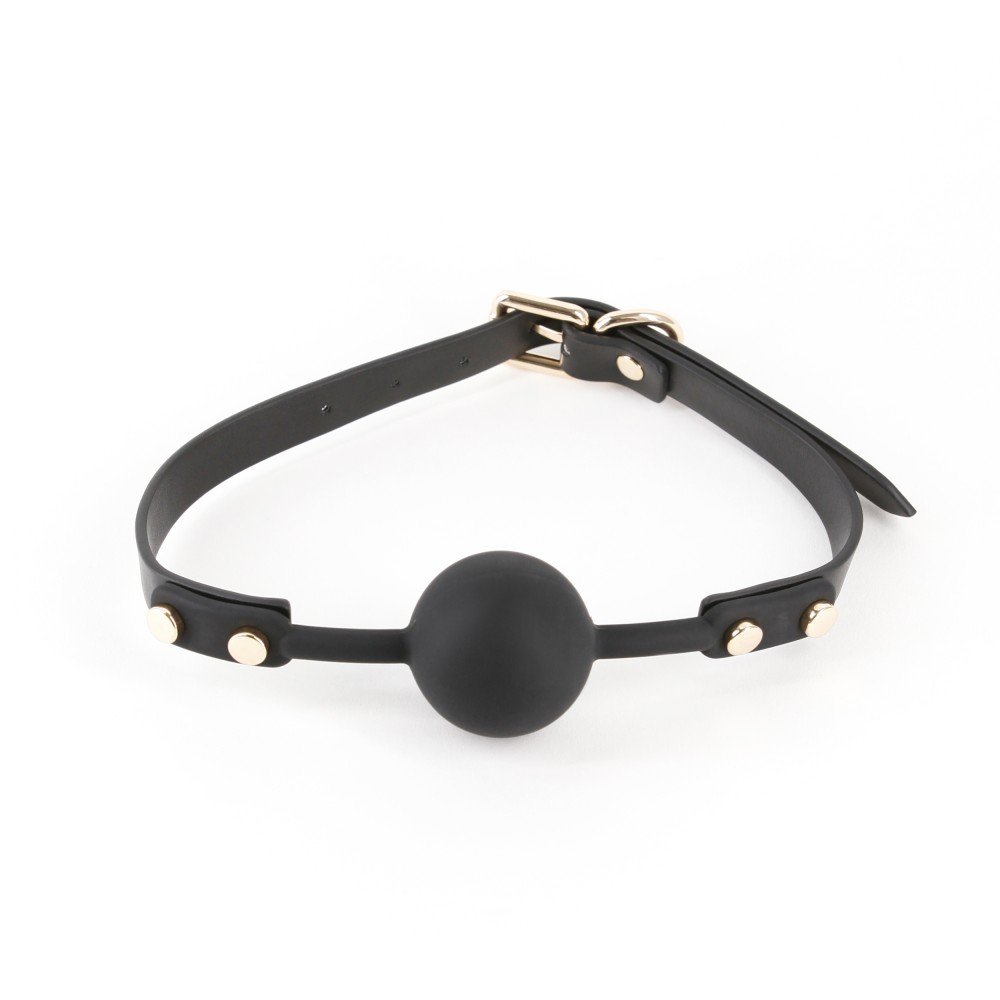 NS Novelties Fetish & Fashion Janice Silicone Ball Gag - Black