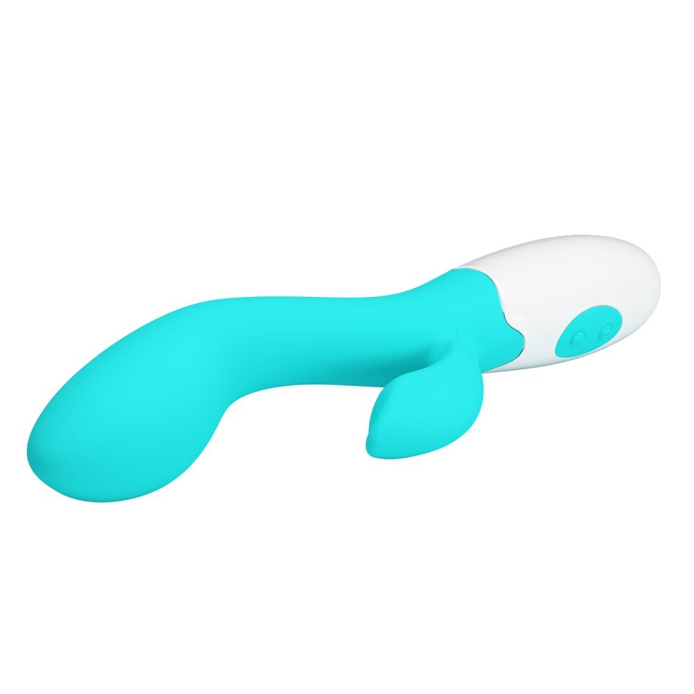 Pretty Love - Brighty G-Spot Rabbit Silicone Vibrator - Green - Image 2