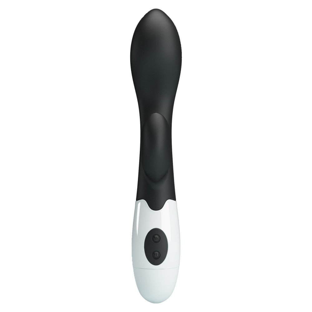 Pretty Love - Brighty G-Spot Rabbit Silicone Vibrator - Black - Image 5