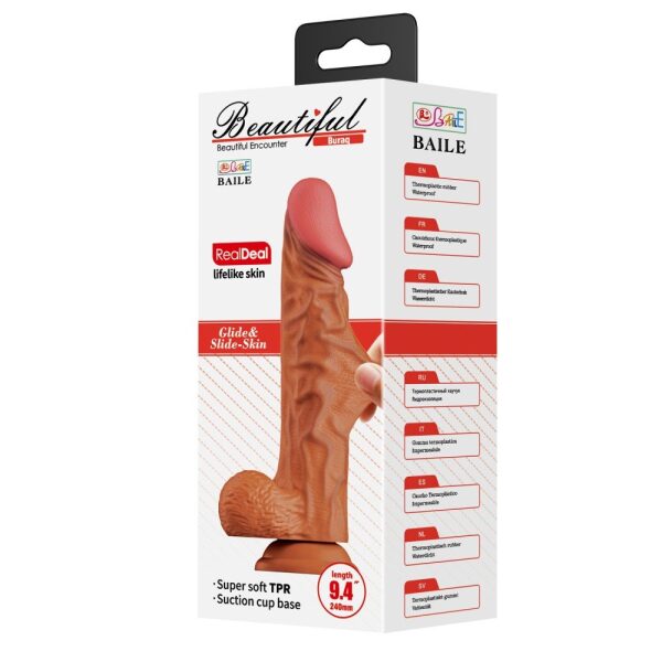 Beautiful Buraq 9,4 " Dildo - Brown