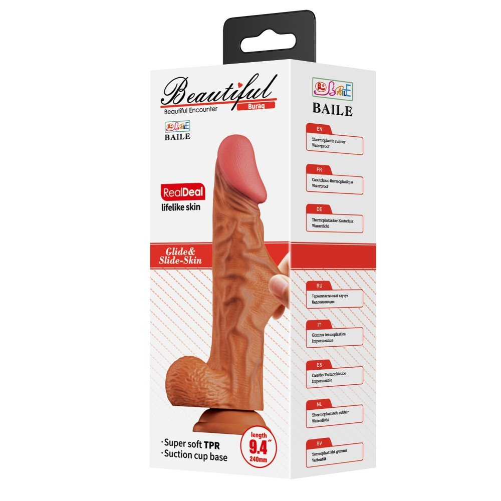 Beautiful Buraq 9,4 " Dildo - Brown