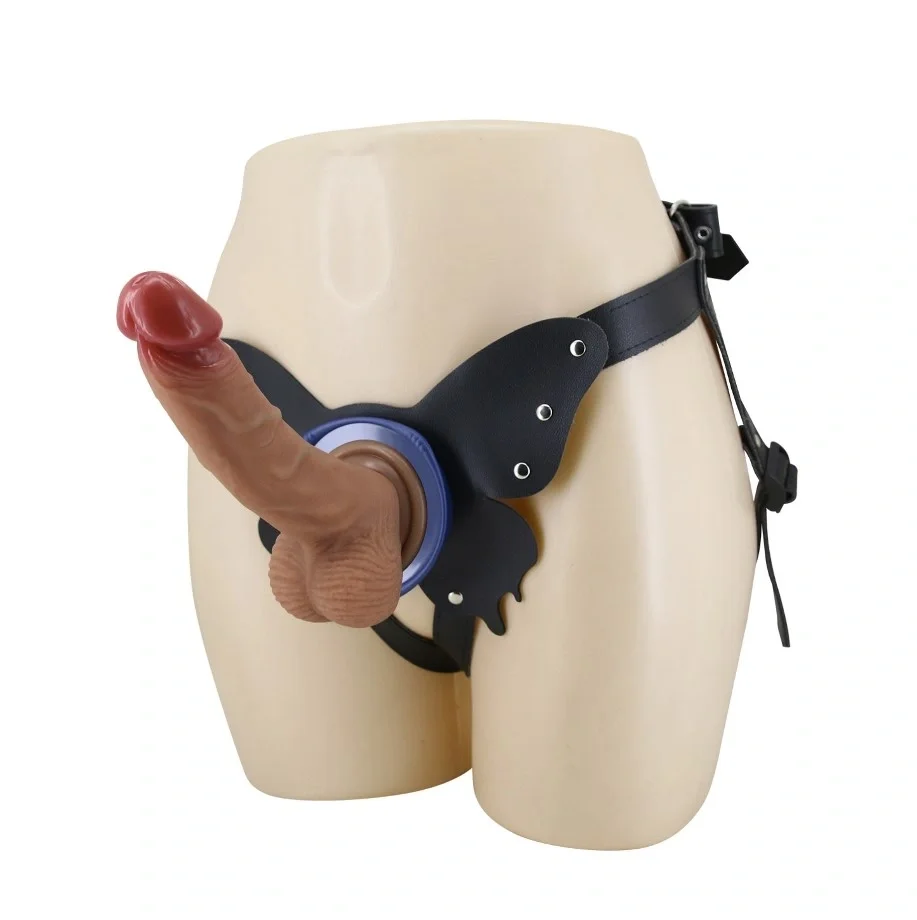 Pretty Love Wells Strap-on Harness Briefs, Suction Cup Attachment, Silicone Dildo, Natural, 20.6 cm - Image 6