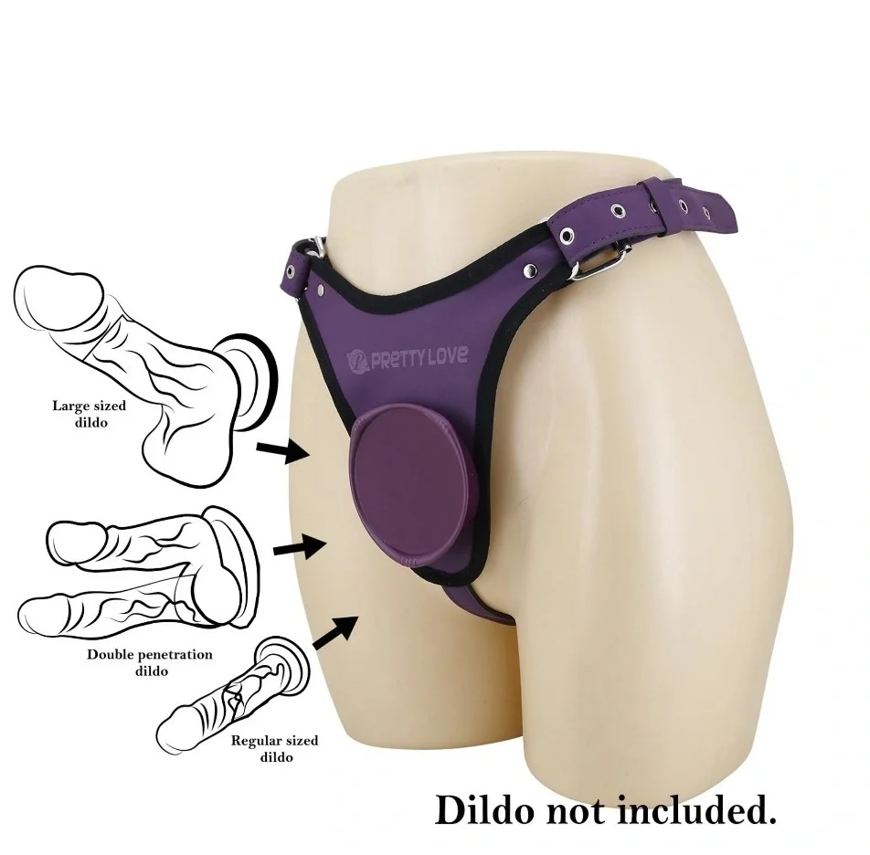 Pretty Love Caludio III, Harness Strap-On Briefs - Purple - Image 2