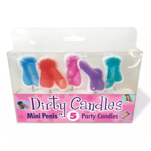 Set of 5 Dirty Candles Mini Penis