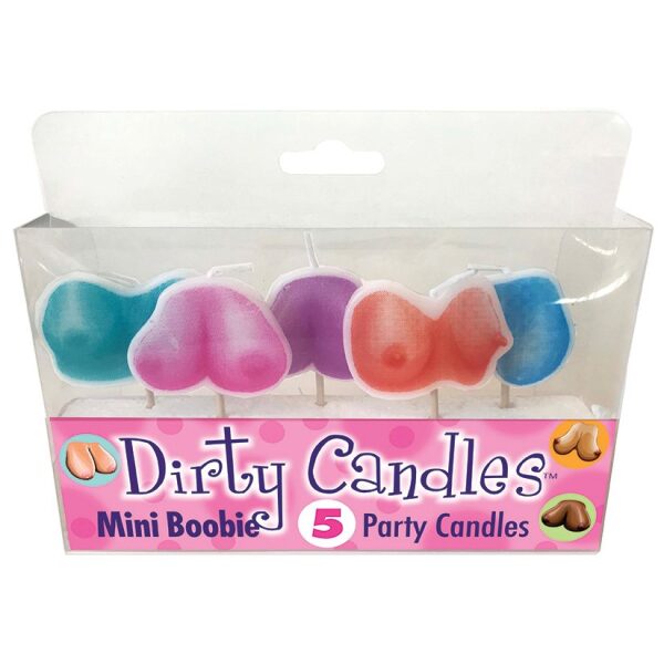 Set 5 Dirty Candles Mini Boobie