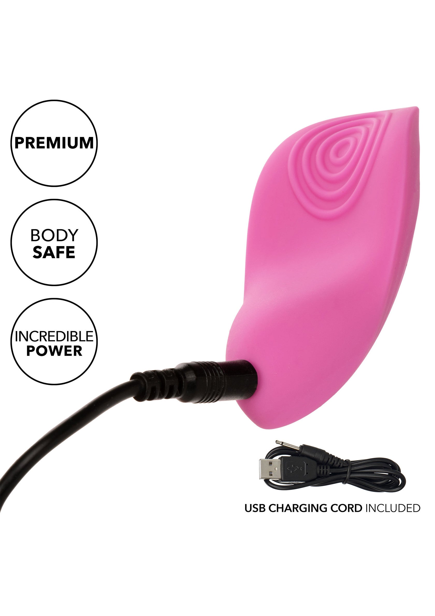 CalExotics LuvMor Teases, Silicone Clitoris USB Rechargeable Stimulator - Pink - Image 4
