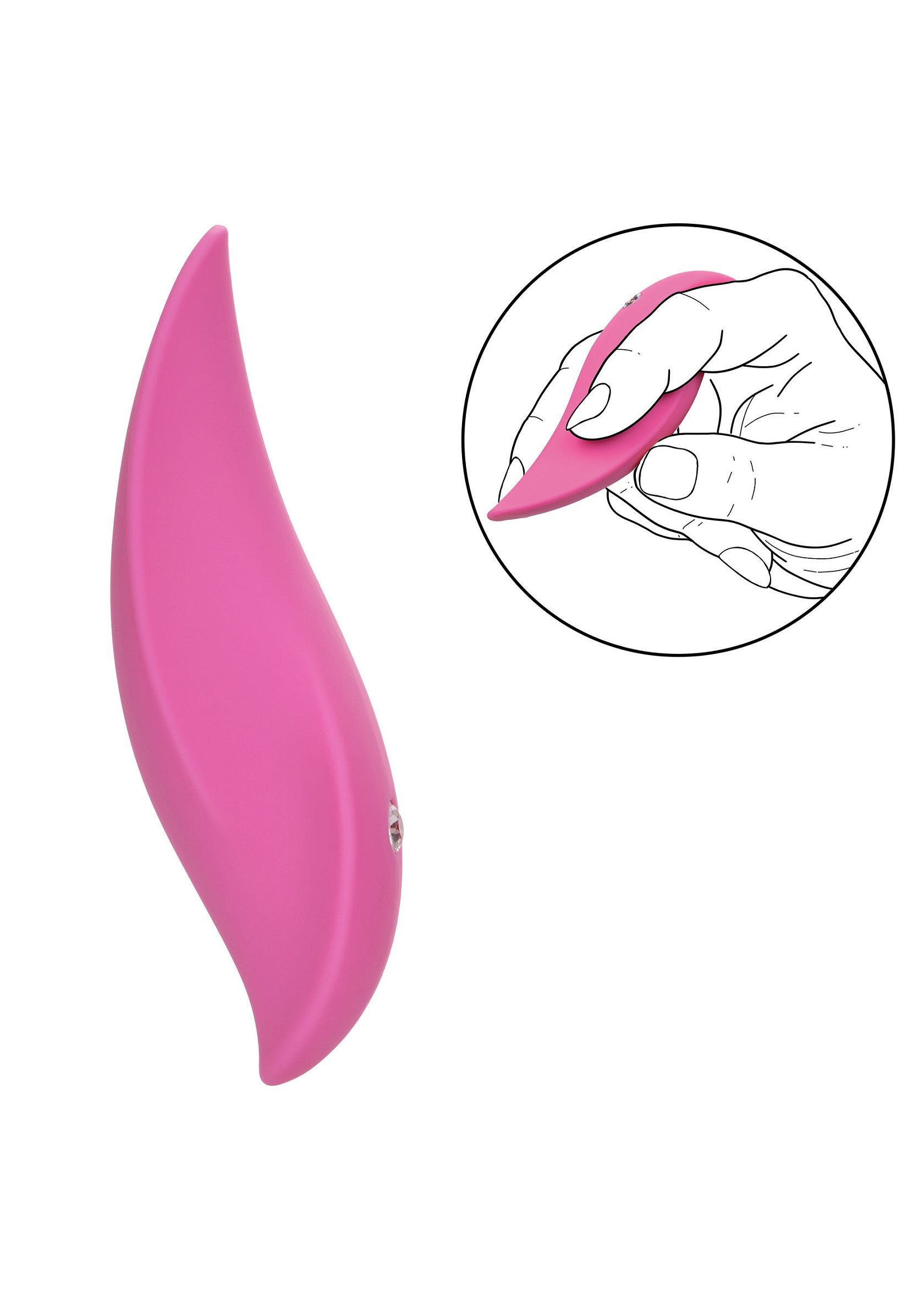 CalExotics LuvMor Foreplay, Silicone Clitoris USB Rechargeable Stimulator - Pink - Image 2