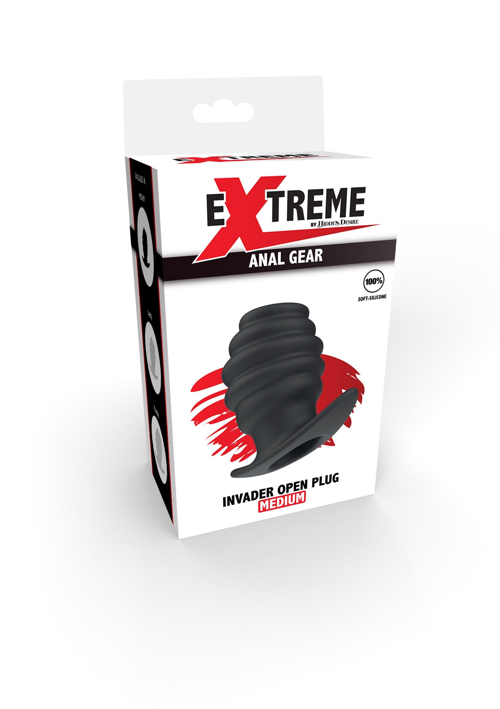 Hidden Desire Extreme Invader Silicone Open Plug Medium