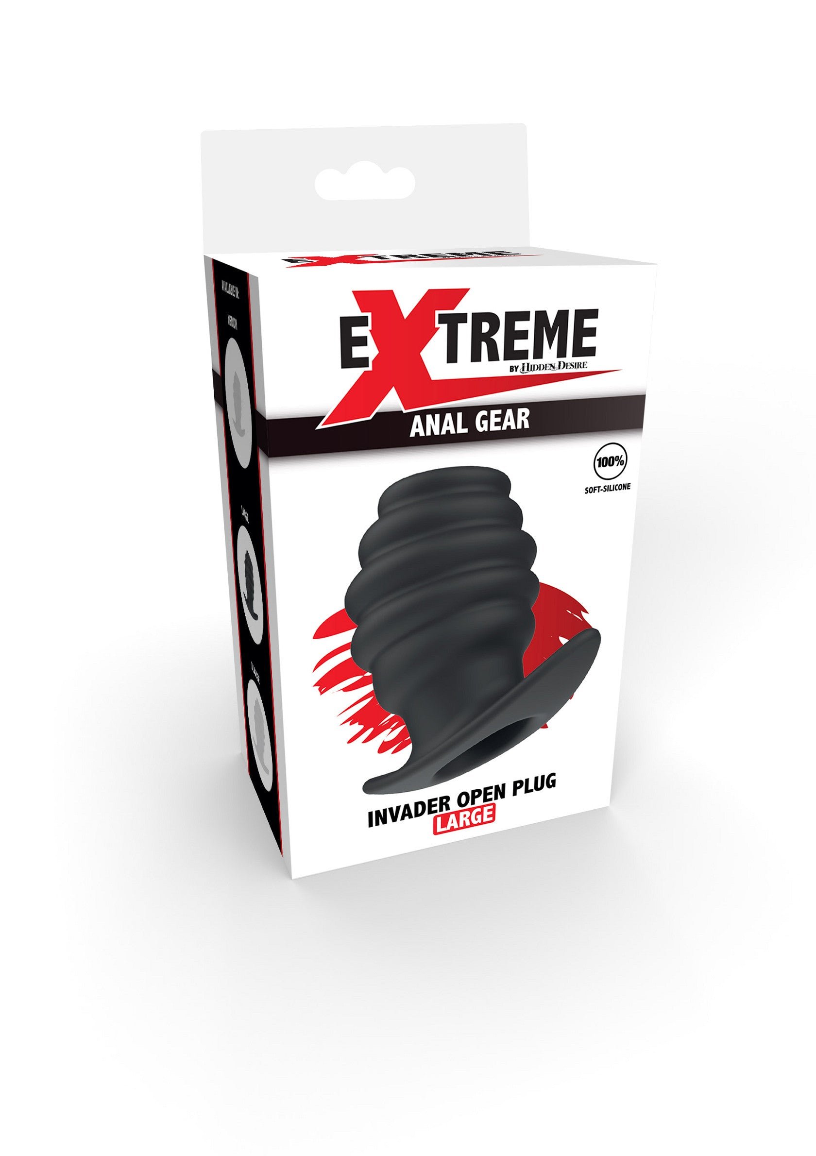 Hidden Desire Extreme Invader Silicone Open Plug Large