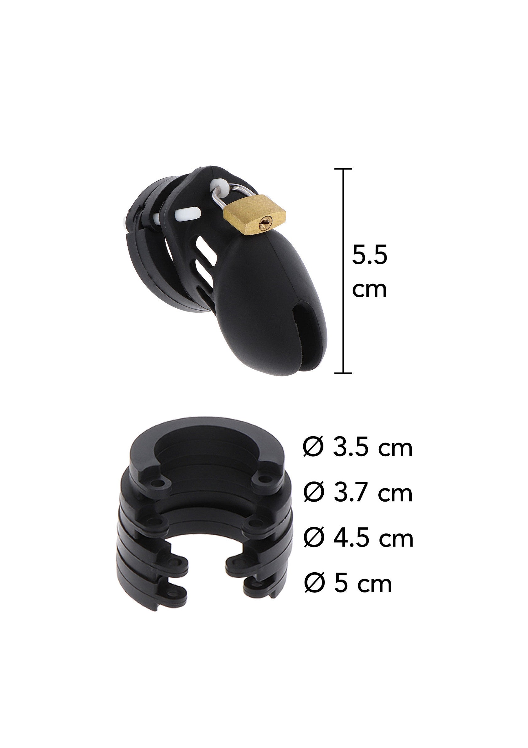 Chastity Cock Cage Silicone - Small - Image 4