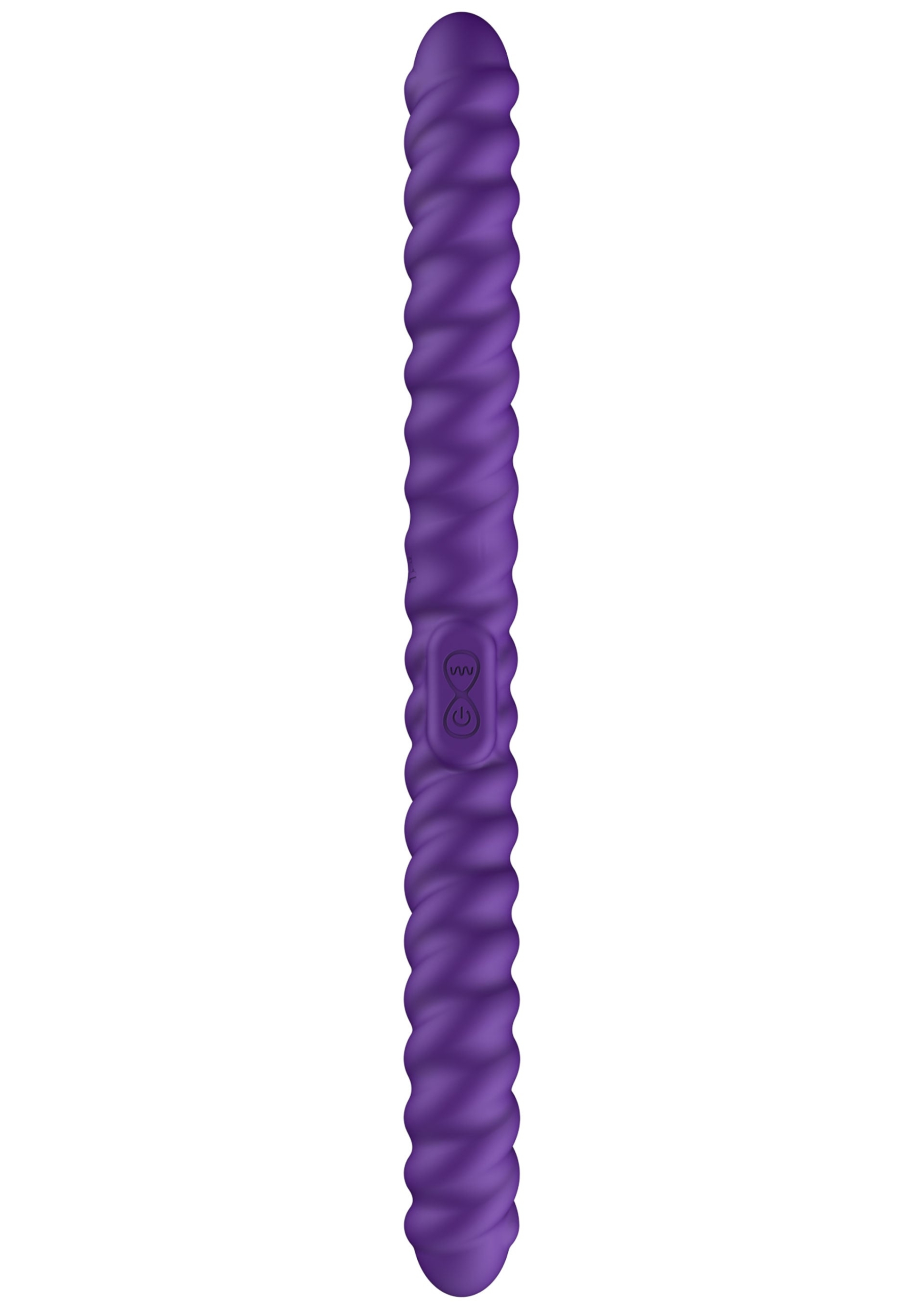 She.E.O Dual-Sided Flexible Silicone Rechargeable Wireless Vibrator - Purple - Image 6