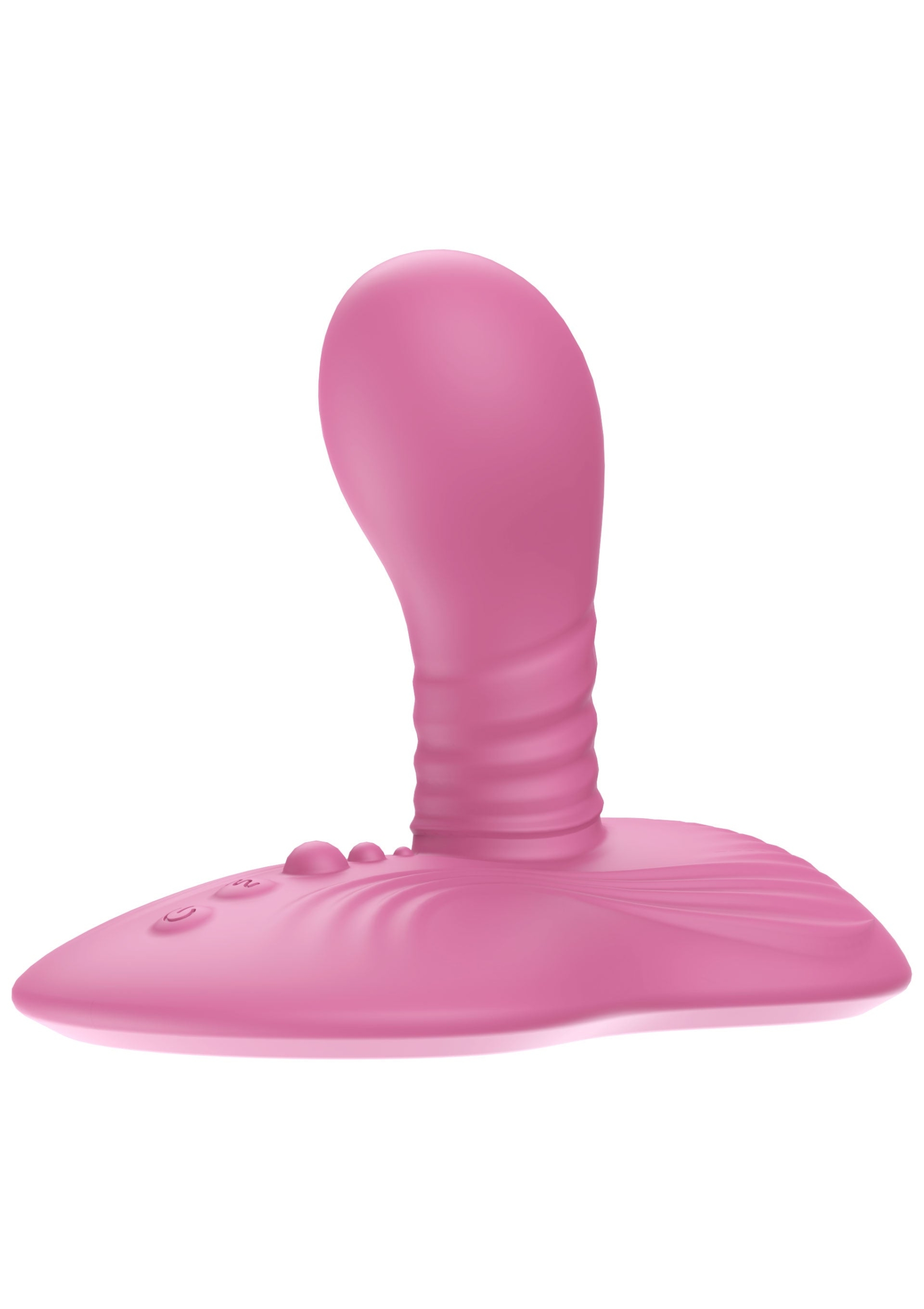 She.E.O Rotating Vibrating Grinder Rechargeable Silicone Wireless Vibrator - Pink - Image 5