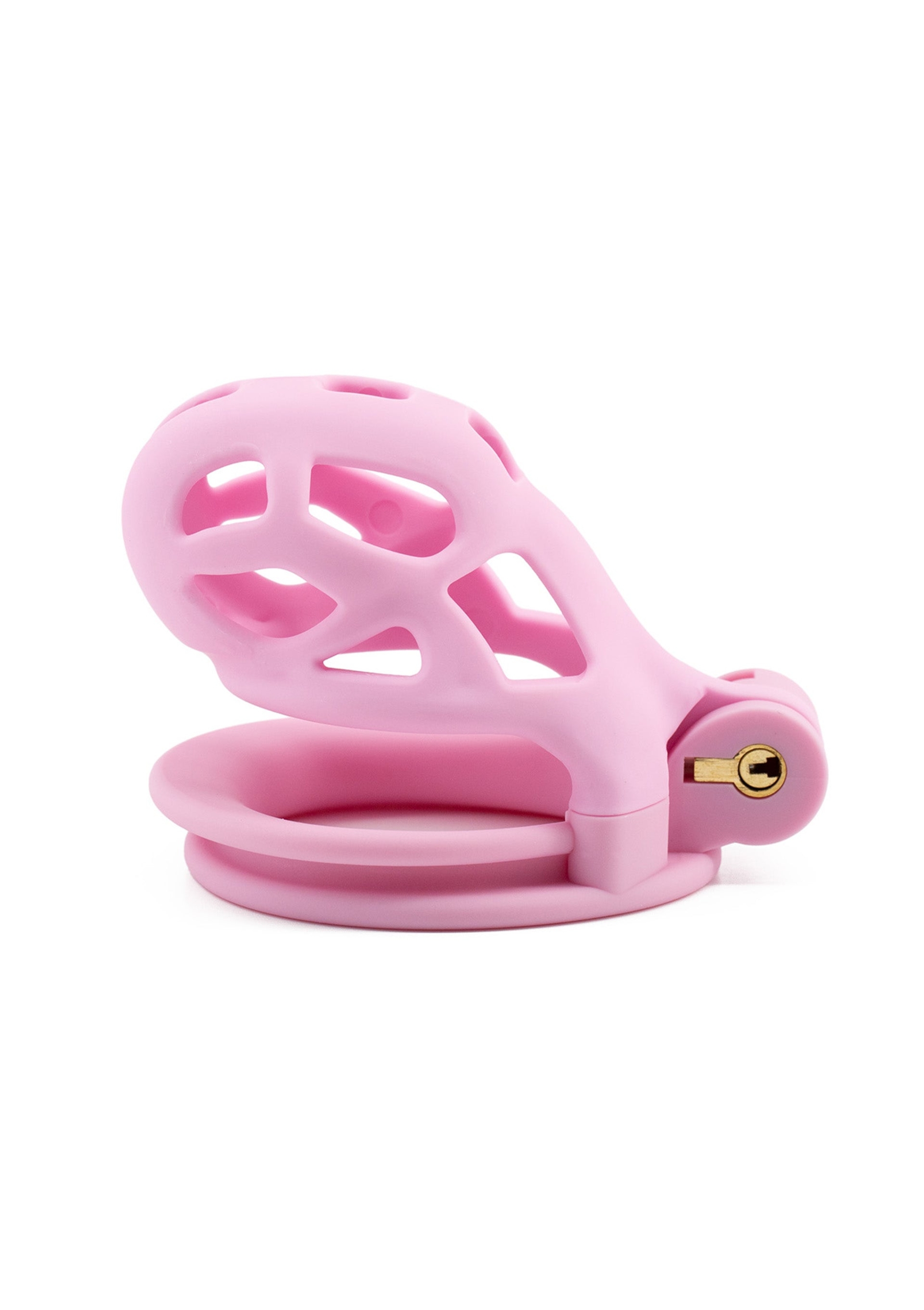 Penis Prison Cock Cage Short - Pink - Image 4